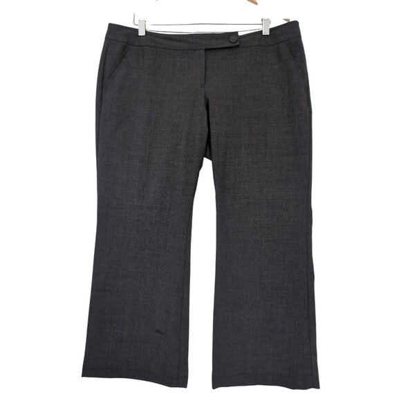 Body By Victoria Pants Women 14 Gray Kate Fit Bootcut Career Office Professional - Picture 1 of 9